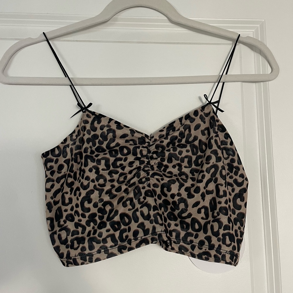 Princess Polly Lila Crop Top in Leopard